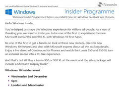 Insider成员收到邀请函 参加Lumia旗舰发布会