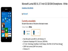 微软Lumia950/XL手机备货不足 白色版已售罄