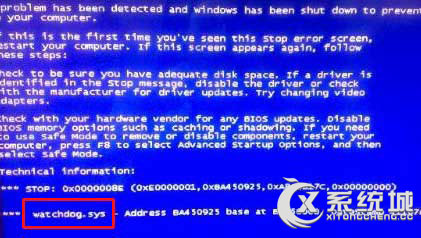 Win7看视频出现watchdog.sys蓝屏怎么解决？