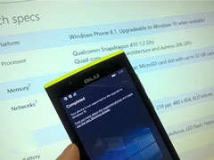 Blu Win Jr被Win10移动版正式版狠心丢弃