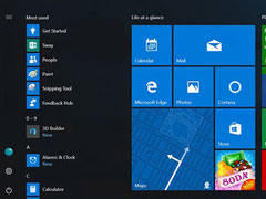 Win10新版开始菜单将出现在一周年更新预览版中