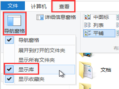 Win8.1系统文件资源管理器中显示“库”文件夹的方法