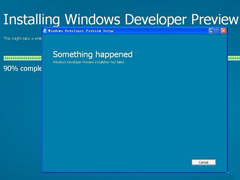 安装Win8系统报错“something happened”应对方法