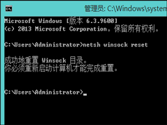 lsp怎么修复？Win8通过命令提示符修复LSP的方法