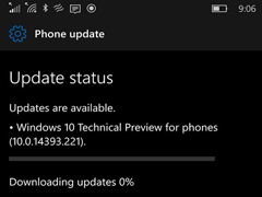 Win10 Mobile 14393.221：开始推送！