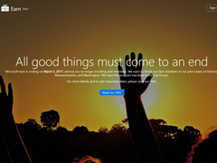 Microsoft Earn消费返现服务：将在17年3月5日结束提供！