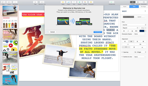 Keynote for Mac V7.0.5