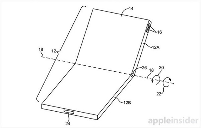 苹果再获折叠屏幕专利 或将用于iPhone中