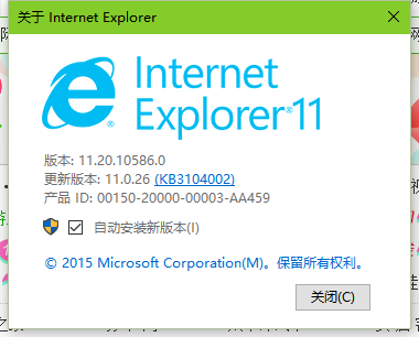 Win10查看电脑IE浏览器版本的方法
