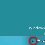 如何找回Win8桌面右下角电源图标