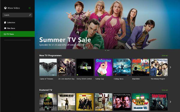 Win8.1用户今日可体验全新Xbox Video