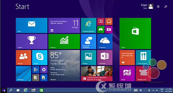 Win9为Win8.1用户贴心保留开始屏幕