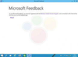 Win9预览版内置“反馈”组件曝光