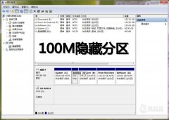 Win7创建100M隐藏分区的原因分析