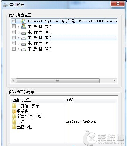 如何关闭Windows7系统中的索引功能