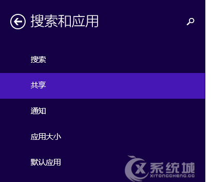 如何关闭Win8系统应用共享功能