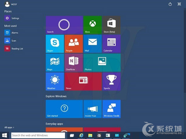 WZor再爆Win10 Build 10014 /10022 新截图