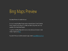 微软或将推出新Bing Maps预览版
