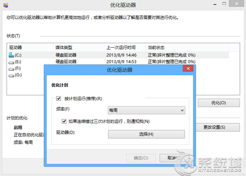 Win8如何利用优化驱动器清理系统磁盘