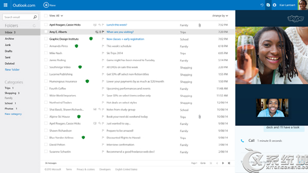 新版Skype for Outlook.com已正式推送