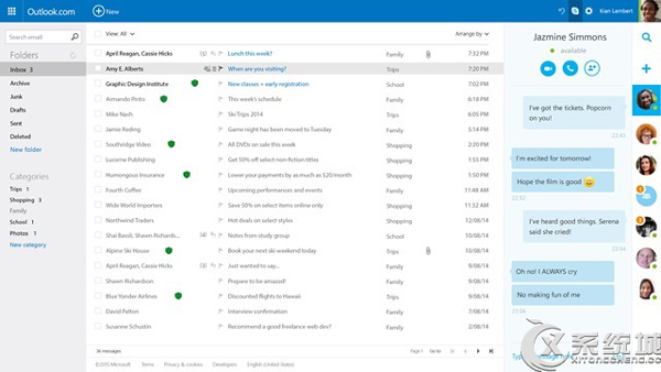 新版Skype for Outlook.com已正式推送