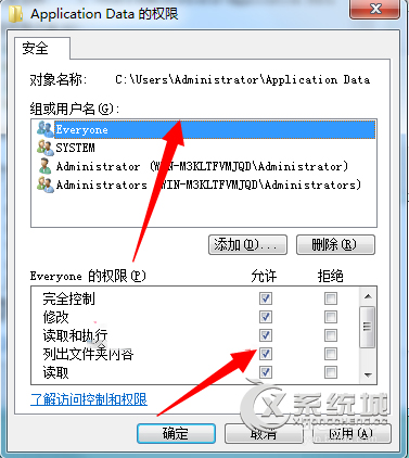 Win7位置不可用无法访问Application Data怎么办?