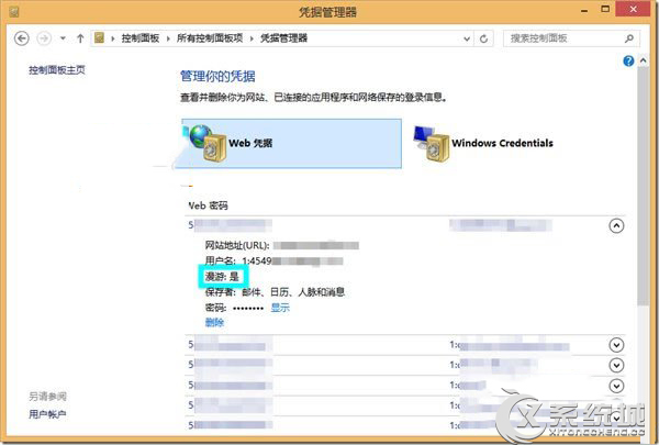 Windows8凭据管理器使用攻略