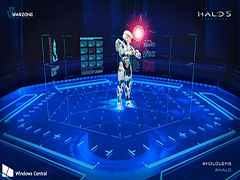 E3 2015发布会微软通过HoloLens演示Halo 5体验