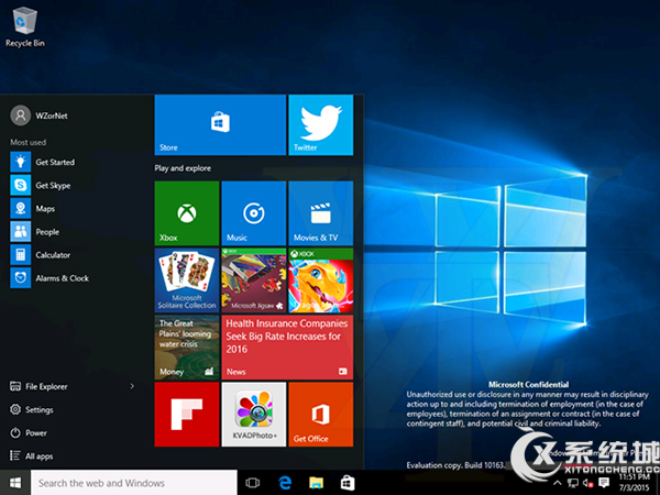 Win10 Build 10163家庭版截图曝光