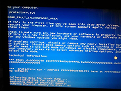 Win7断电重启出现protectsrv.sys蓝屏错误的解决方法