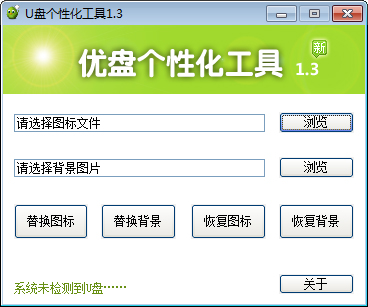 U盘个性化工具 V1.3 绿色版