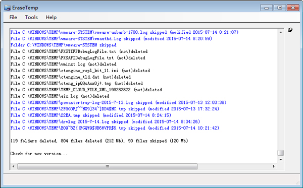 EraseTemp(删除临时文件) V3.5.3.0 绿色版