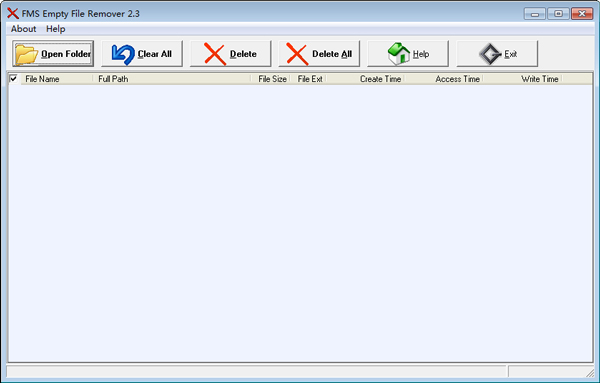 FMS Empty File Remover(电脑零字节文件清理工具) V2.3 绿色版