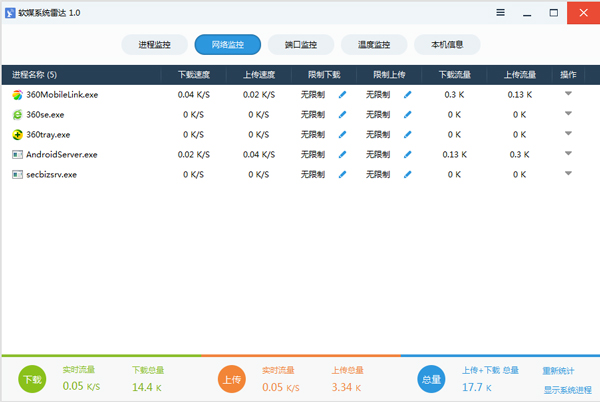 软媒系统雷达 V1.0 绿色版