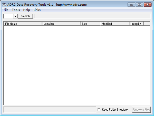 ADRC Data Recovery Tools(快速恢复误删除文件) V1.1 绿色版