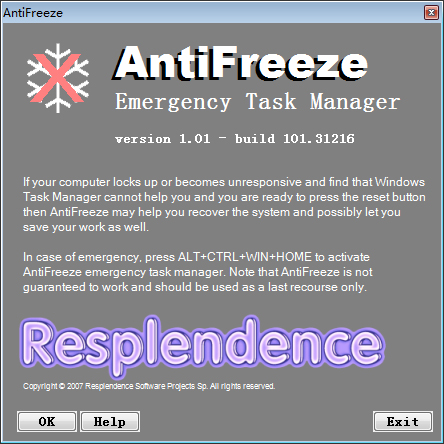 Antifreeze(超级任务管理器) V1.01