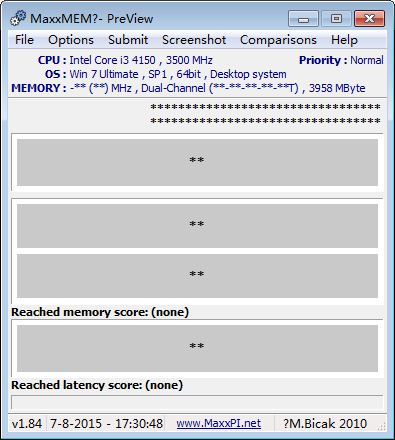 MaxxMEM2(内存性能测试工具) V1.8.4 绿色版