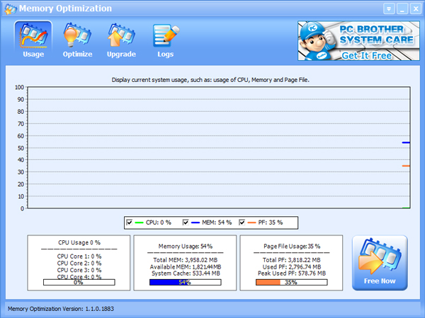 Memory Optimization(内存优化软件) V1.1.0.1883 绿色版