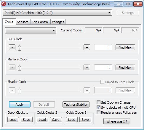 TechPowerUp GPUTool(显卡超频工具) V1.0 绿色版