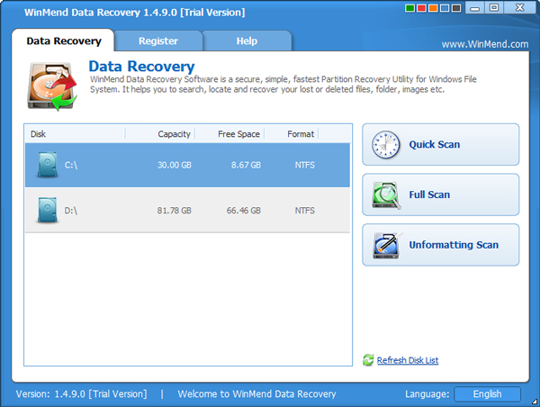 WinMend Data Recovery(快速数据恢复工具) V1.4.9