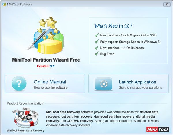 MiniTool Partition Wizard(硬盘分区管理工具) V9.0