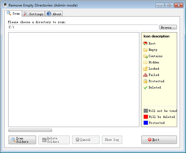 Remove Empty Directories(快速删除空白文件夹) V2.2