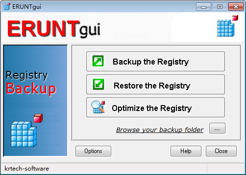 ERUNTgui(注册表备份和恢复工具) V1.5