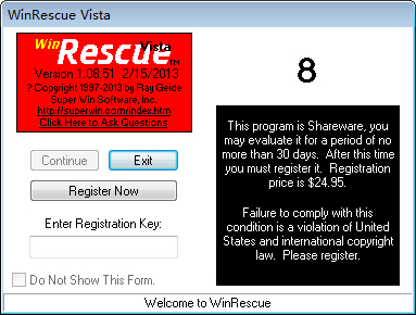 WinRescue Vista(备份工具) V1.08.51