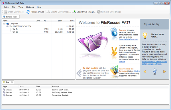 FileRescue for FAT(文件恢复) V4.10