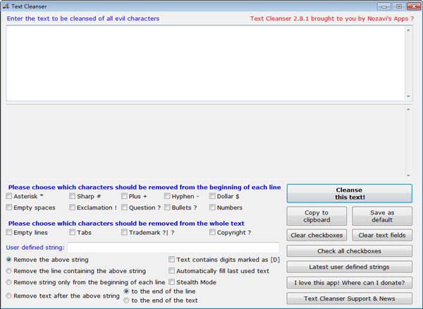 Text Cleanser(删除文本多余字符) V2.7 绿色版