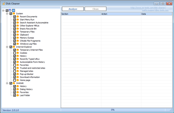 Disk Cleaner(系统清理软件) V2.01 绿色版