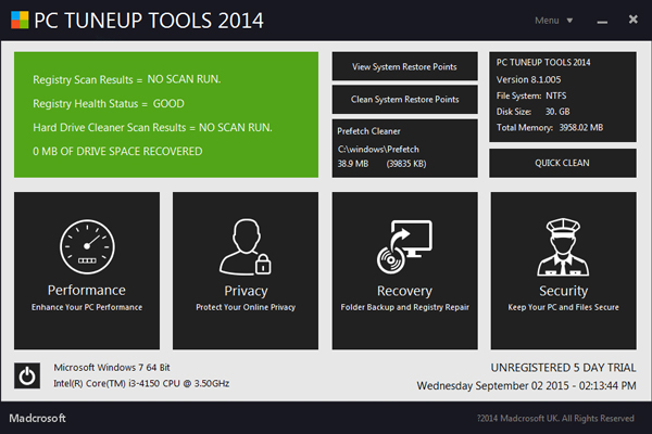 PC TuneUp Tools 2014(系统优化软件) V8.1.005