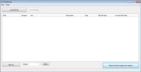 RegMerge(注册表编辑器) V0.0.0.6 绿色版