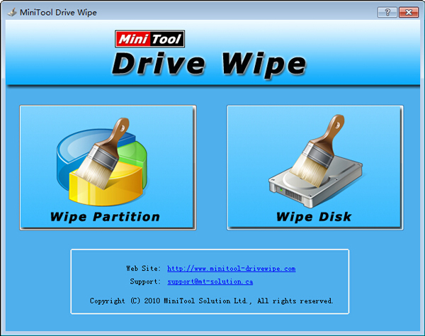 MiniTool Drive Wipe(磁盘擦除工具) V5.0